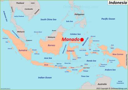 Manado Location Map