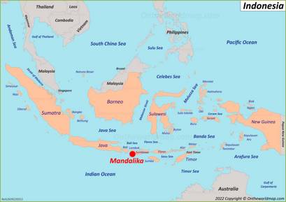 Mandalika Location Map