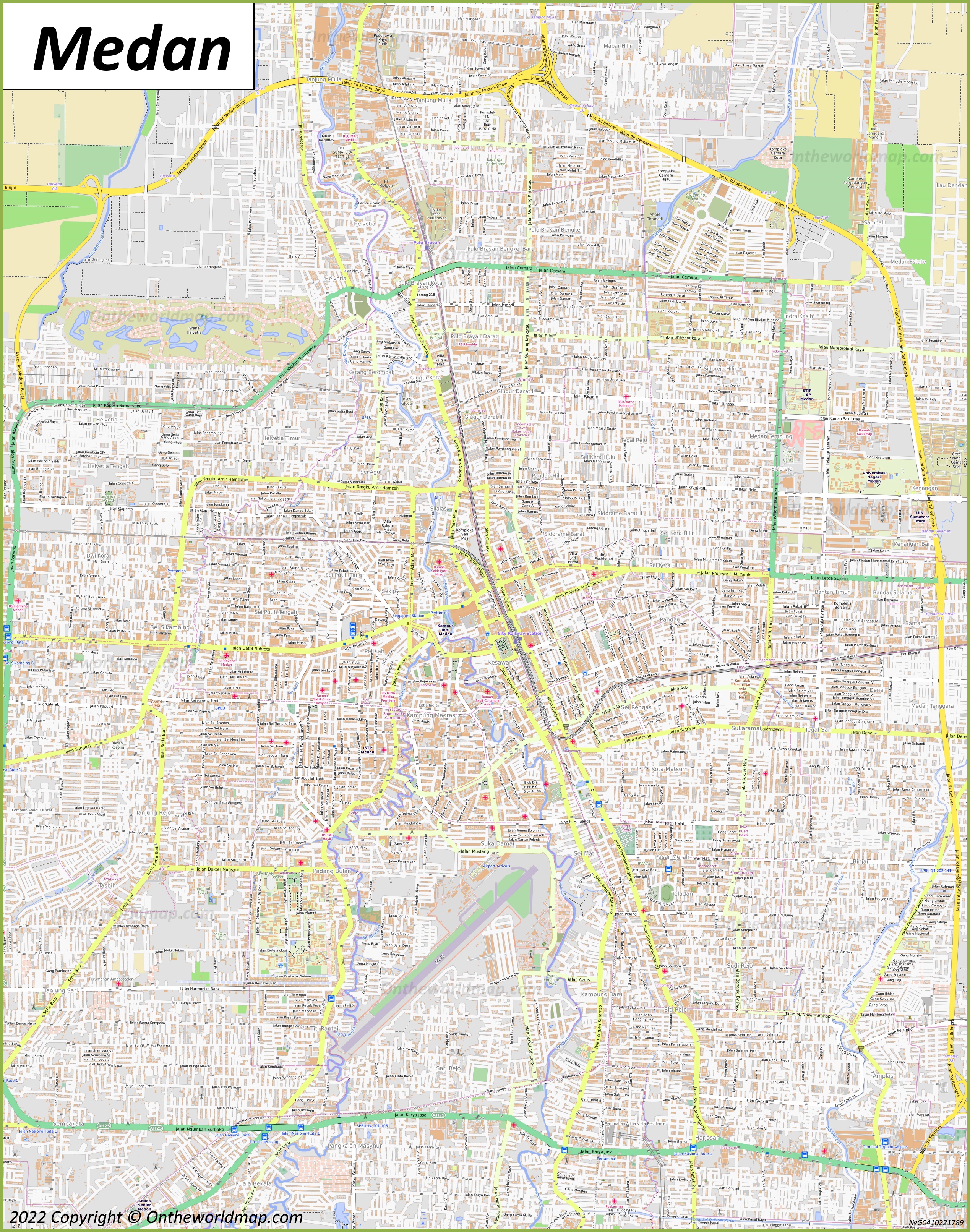 Map of Medan