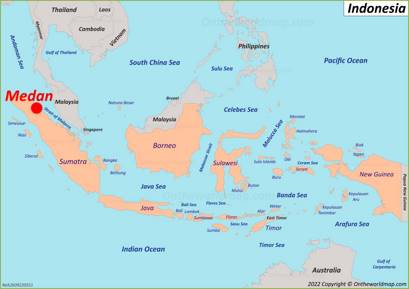 Medan Location Map