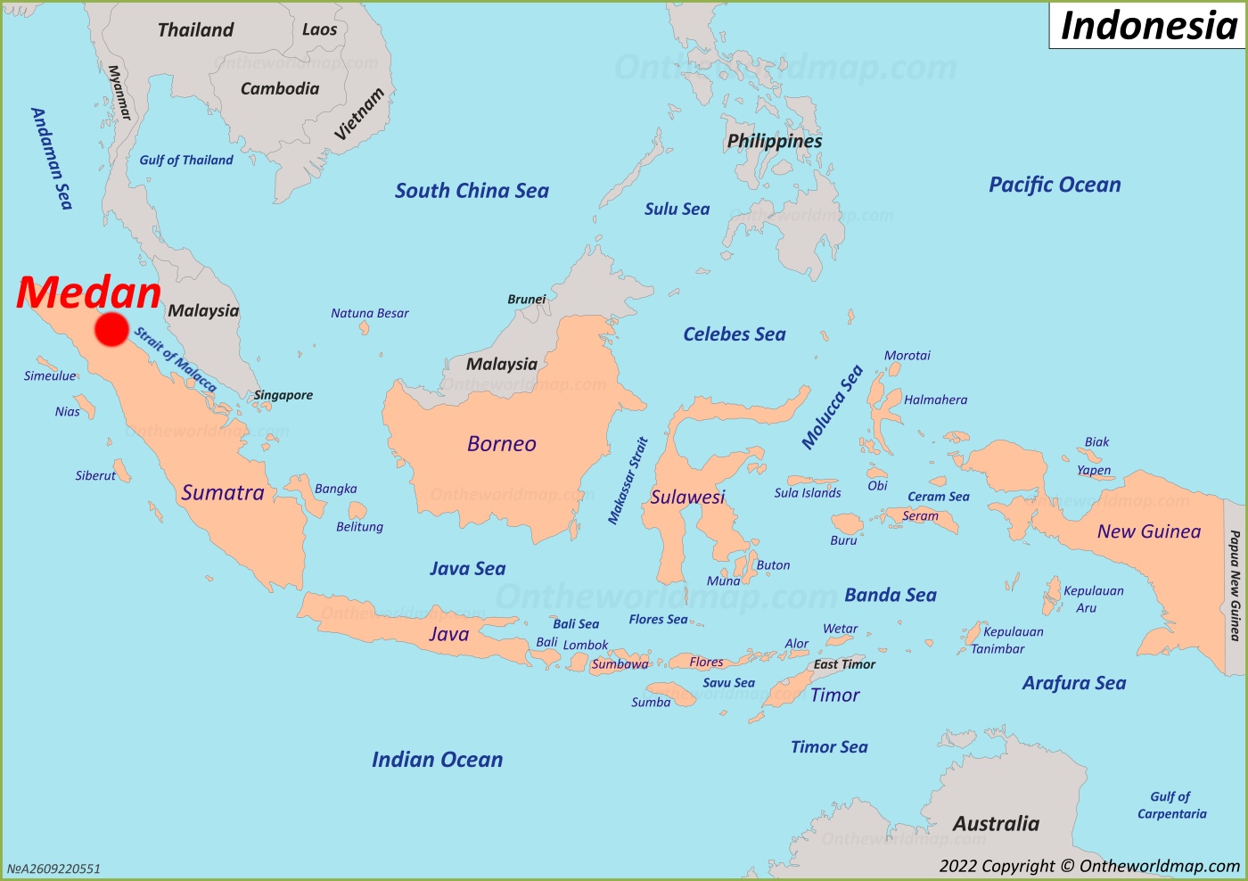 Medan Map Indonesia Detailed Maps Of Medan