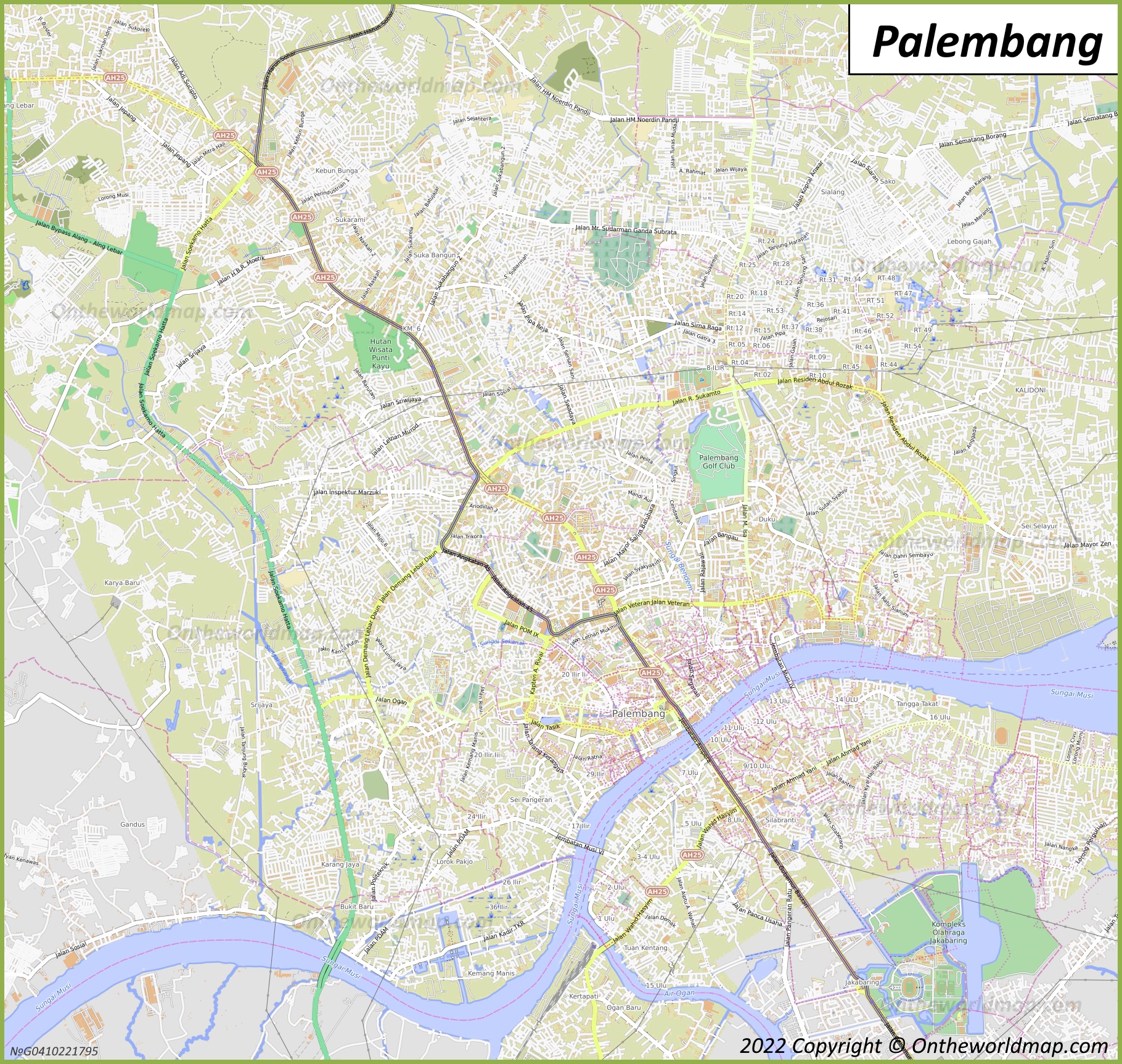 Palembang Map | Indonesia | Discover Palembang with Detailed Maps