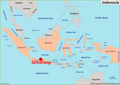 Semarang Location Map