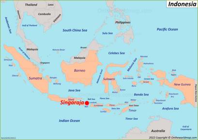 Singaraja Location Map