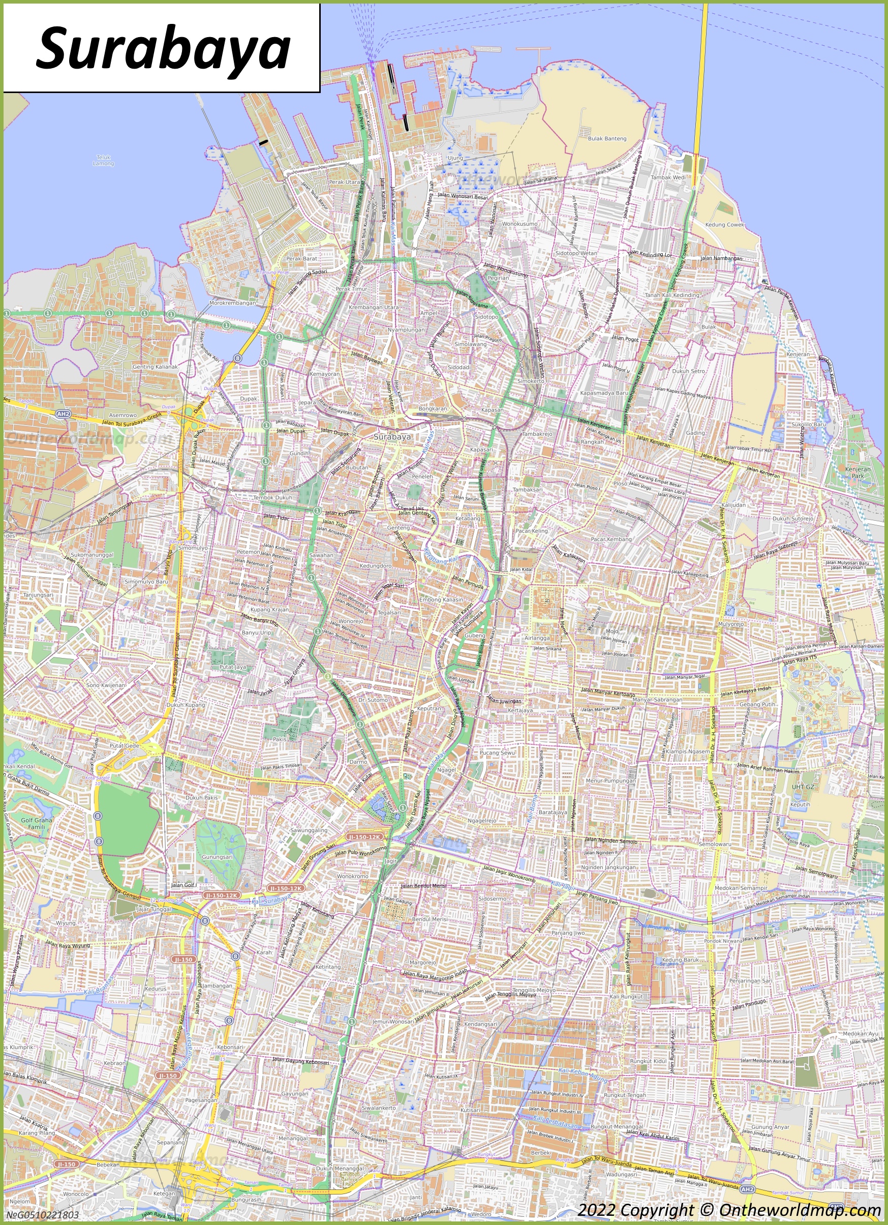 Map of Surabaya