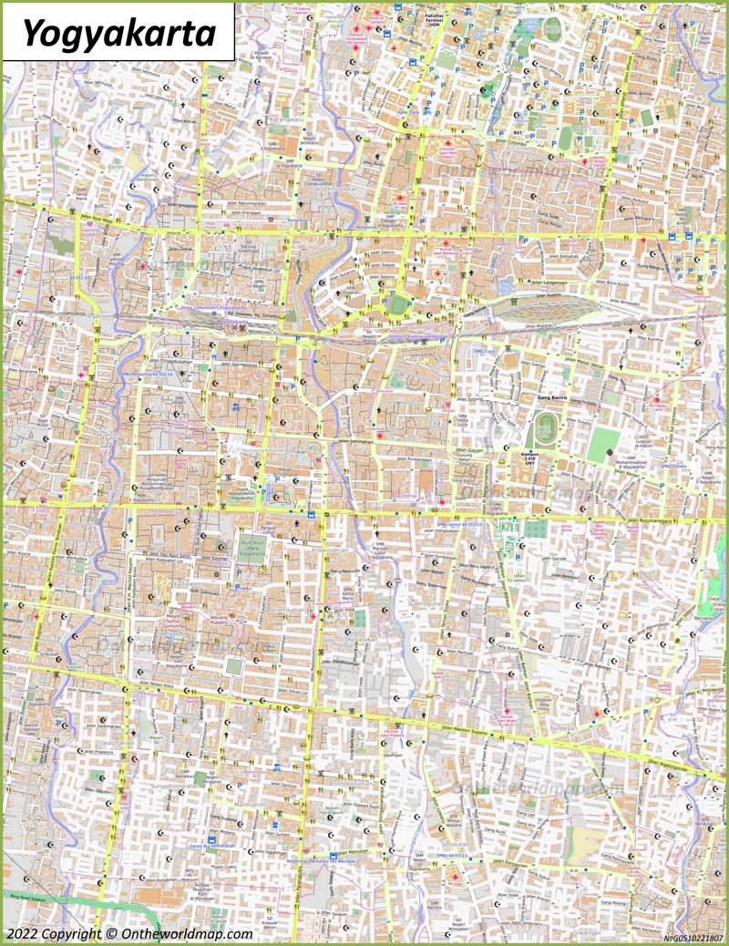 Detailed Map Of Yogyakarta Max 