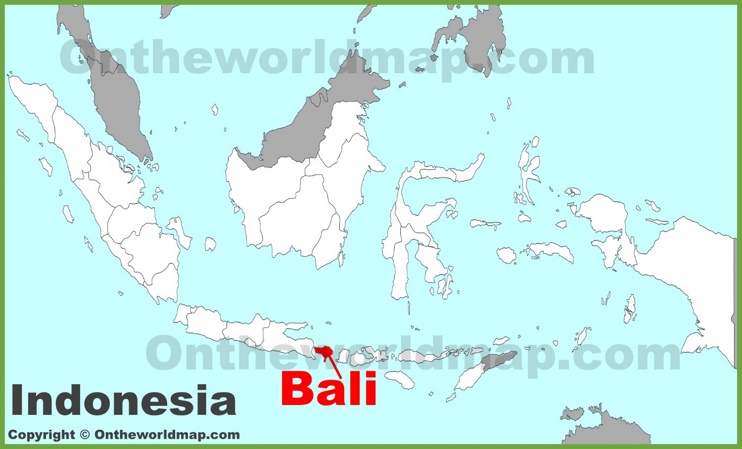 Where Is Bali - Map