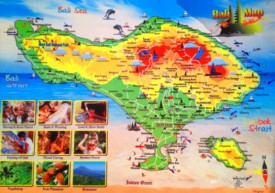 Bali tourist attractions map