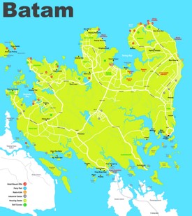 Batam hotel map