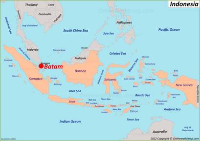 Batam Location Map