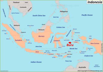 Buru Island Location Map