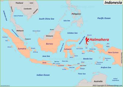 Halmahera Island Location Map