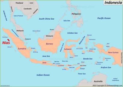 Nias Island Location Map