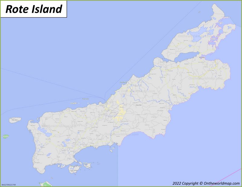 Rote Island Map | Indonesia | Discover Rote Island with Detailed Maps