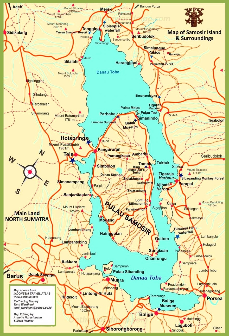 Lake Toba Tourist Map