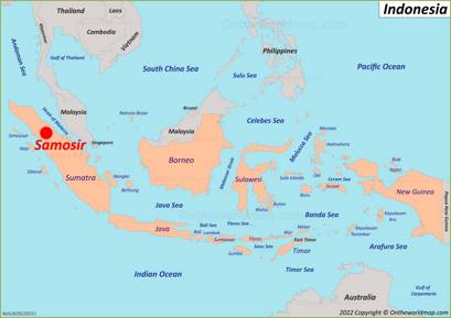 Samosir Island Location Map
