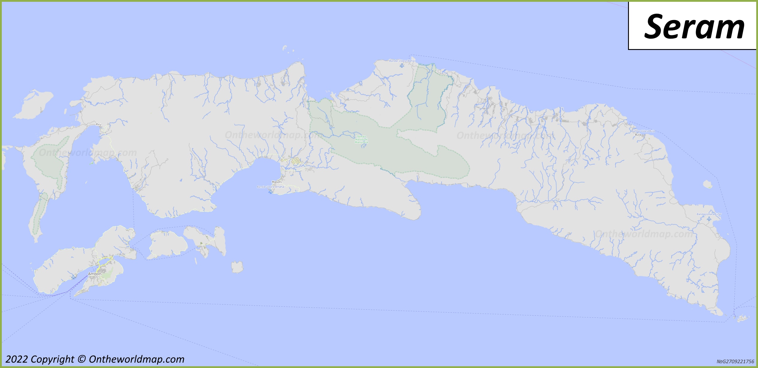 Map of Seram Island