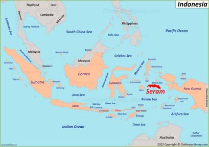 Seram Island Location Map
