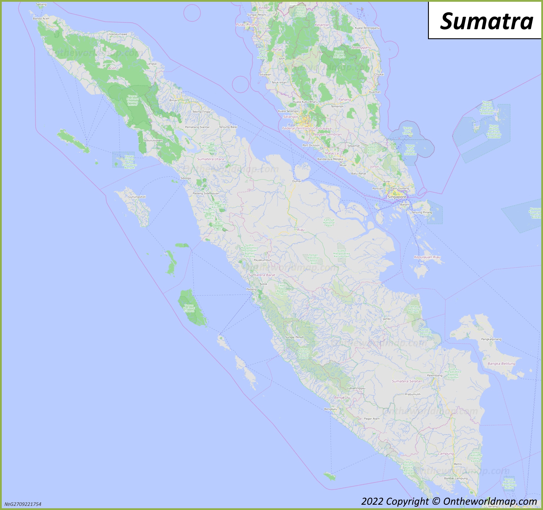 Map of Sumatra