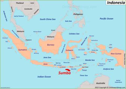 Sumba Island Location Map