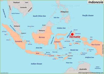 Ternate Island Location Map