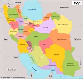 Iran Province Map