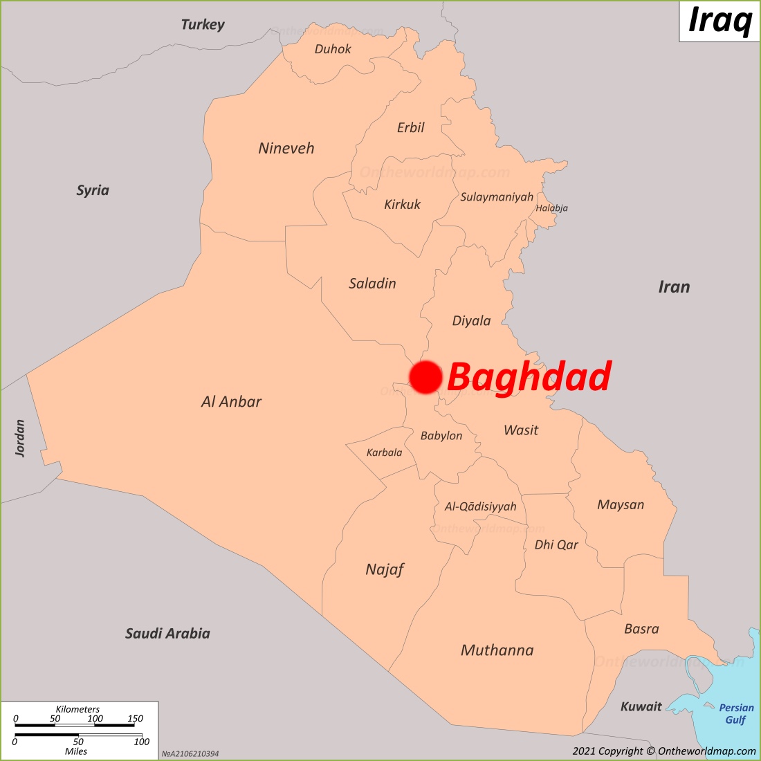 Baghdad Location Map