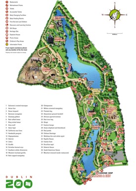 Dublin Zoo map