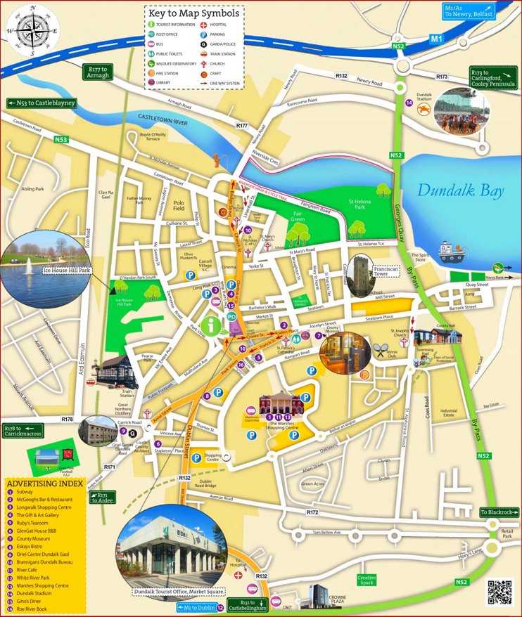 Dundalk tourist map