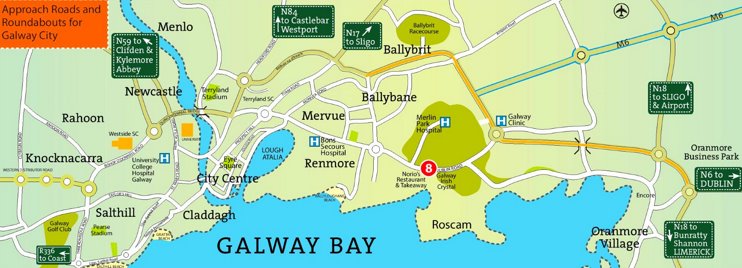 Galway area map