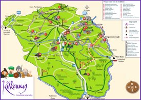 Tourist map of surroundings of kilkenny