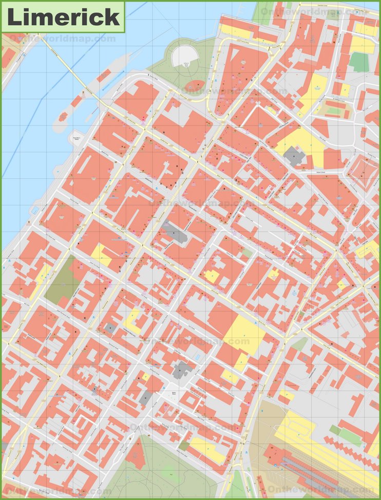 Limerick City Centre Map