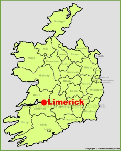 Limerick Location Map