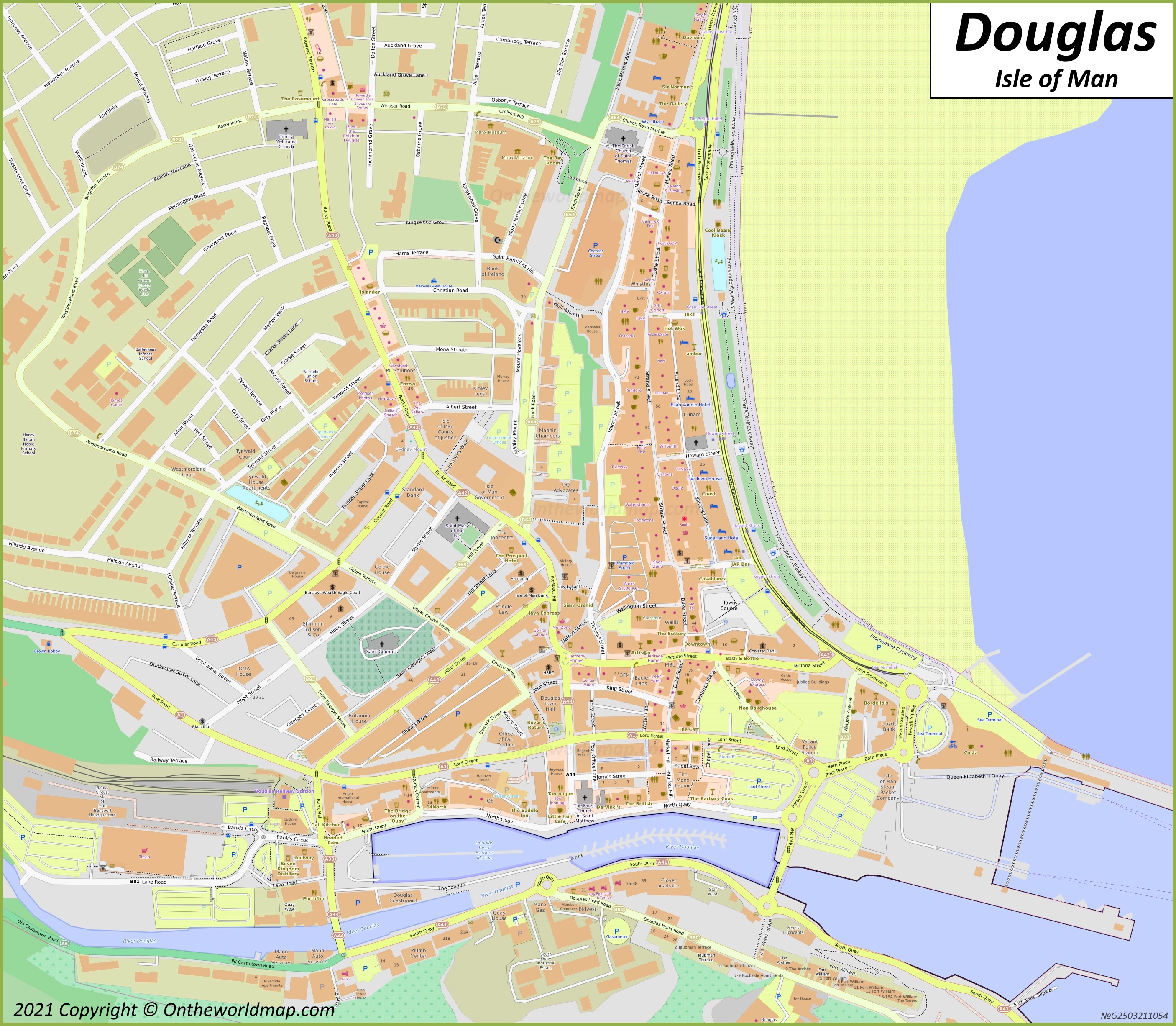 Douglas Old Town Map