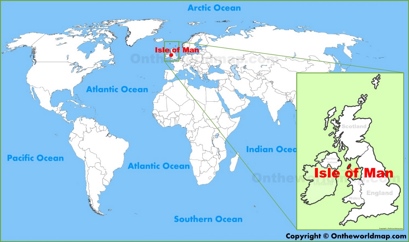 Isle of Man Location Map