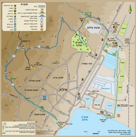 Eilat area map