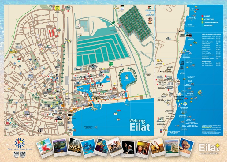 Eilat hotel map