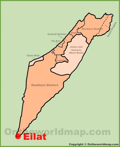 Eilat Location Map