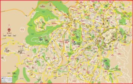 Jerusalem tourist attractions map