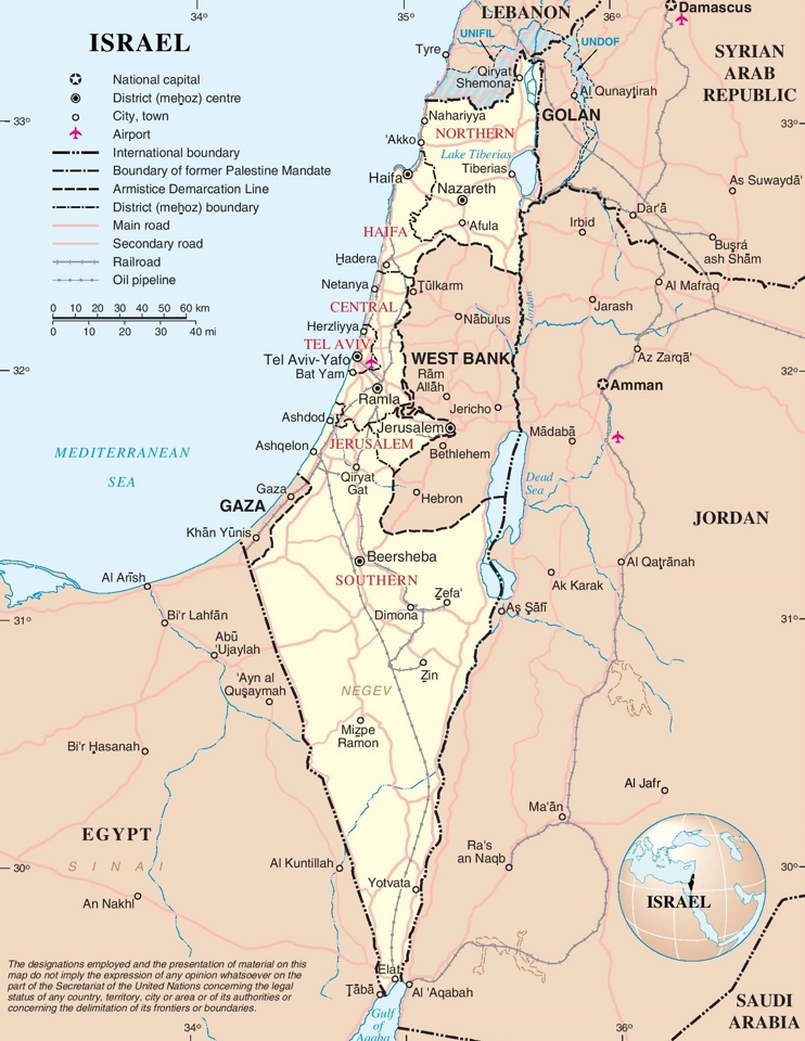 Large Detailed Map Of Israel 5824 | The Best Porn Website