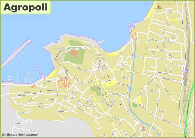 Detailed Map of Agropoli
