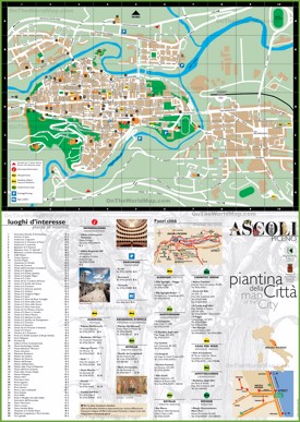 Ascoli Piceno tourist map