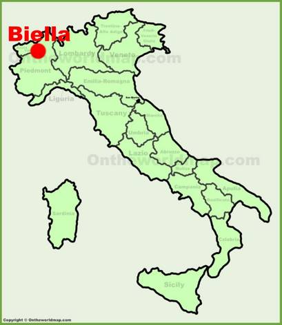 Biella Location Map