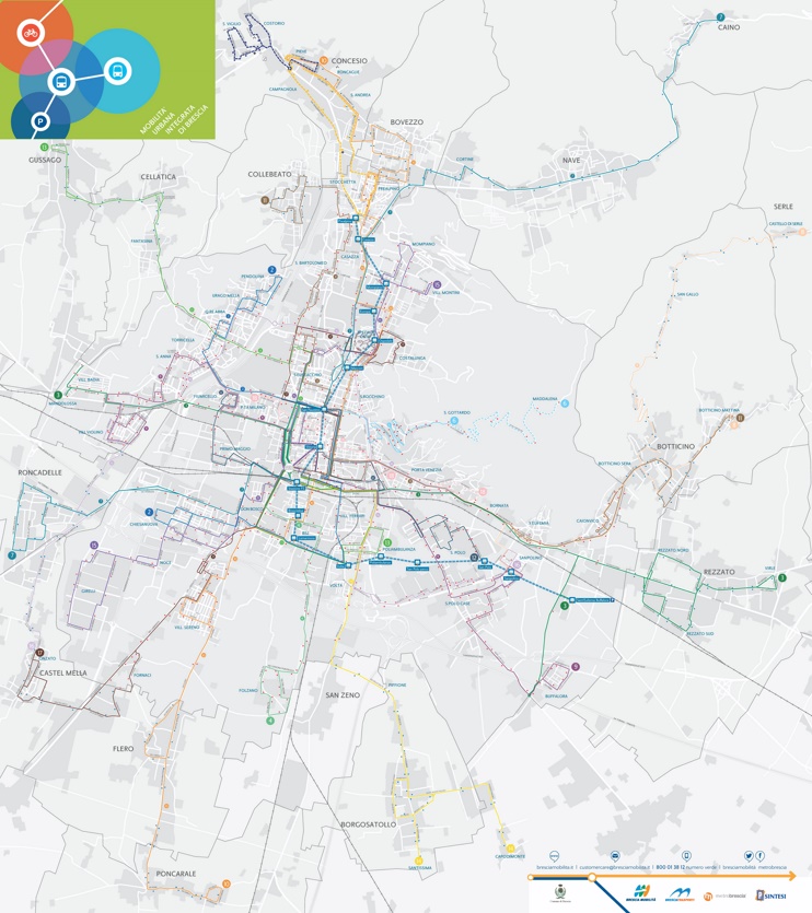 Brescia transport map