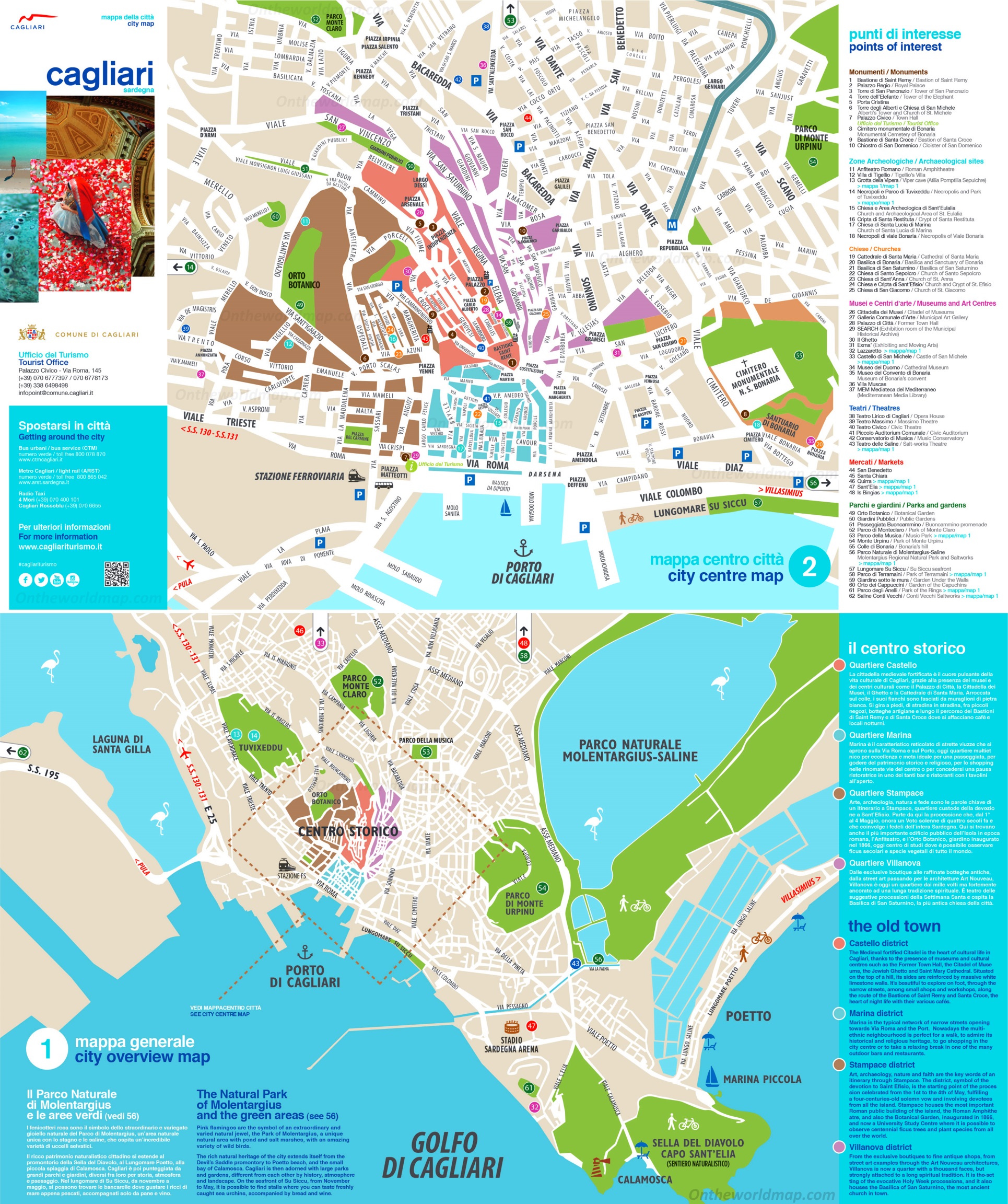 Cagliari Mappa Turistica Qu Ver En Cagliari 15 Cosas Que Visitar 