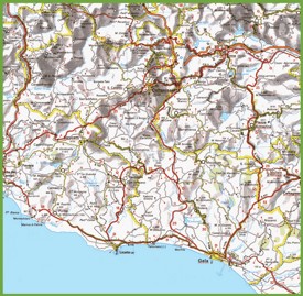 Province of Caltanissetta map