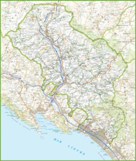 Provincia di Massa e Carrara Mappa