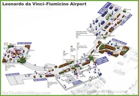 Leonardo da Vinci–Fiumicino Airport map