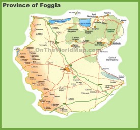 Province of Foggia map