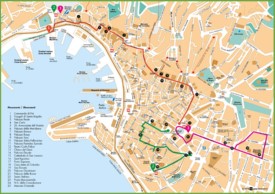Genova - Mappa con punti di interesse